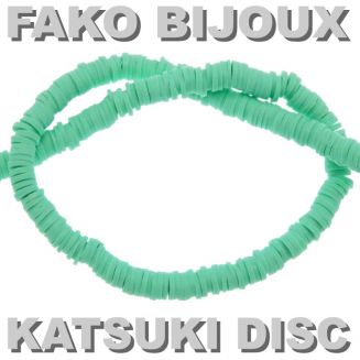 Fako Bijoux® - Katsuki Disc Kralen - Polymeer Kralen - Surf Kralen - Kleikralen - 6mm - 350 Stuks - Lichtgroen