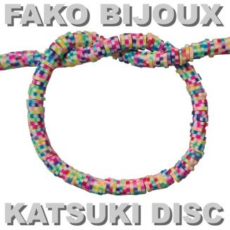 Fako Bijoux® - Katsuki Disc Kralen - Polymeer Kralen - Surf Kralen - Kleikralen - 6mm - 350 Stuks - Gestreept 2