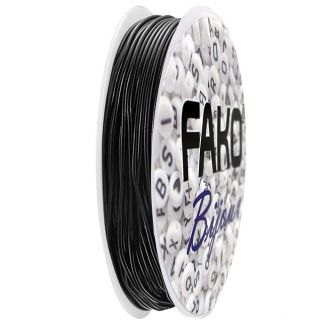 Fako Bijoux® - Elastisch Nylon Draad - Sieraden Maken - 0.6mm - 9 Meter - Zwart