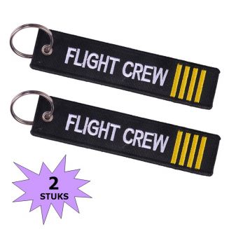 Fako Bijoux® - Sleutelhanger - Flight Crew - Mini - 2 Stuks