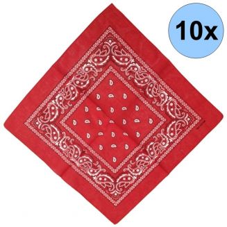 10 stuks Boerenzakdoek rood - Rode zakdoek - Boeren zakdoek - Trots op de boer
