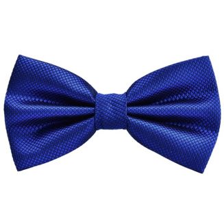 Fako Fashion® - Vlinderstrik - Vlinderdas - Kleine Ruit - 12cm - Royal Blauw