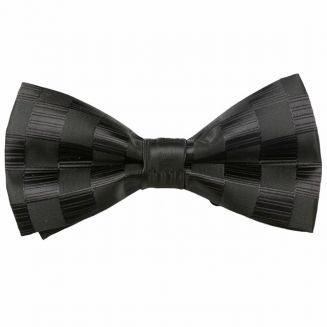 Fako Fashion® - Vlinderstrik - Vlinderdas - Deluxe - 12cm - Zwart Geblokt