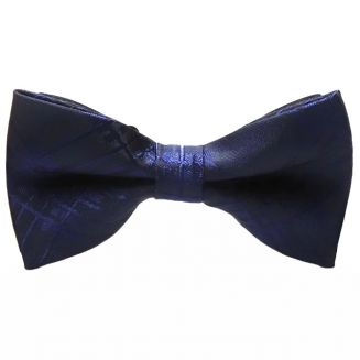 Fako Fashion® - Vlinderstrik - Vlinderdas - Deluxe - 12cm - Navy Blauw Streep