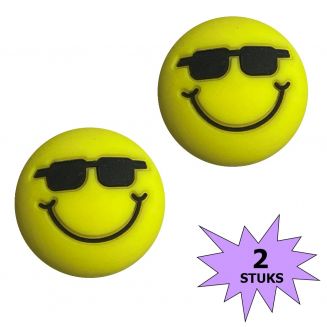 Fako Bijoux® - Tennisdemper - Emoji - Cool - 2 Stuks