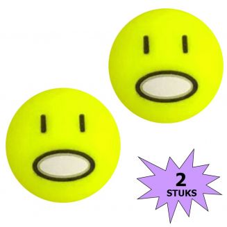 Fako Bijoux® - Tennisdemper - Emoji - Geschrokken - 2 Stuks