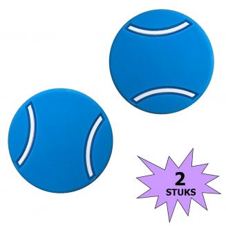 Fako Bijoux® - Tennisdemper - Tennisbal - Blauw - 2 Stuks