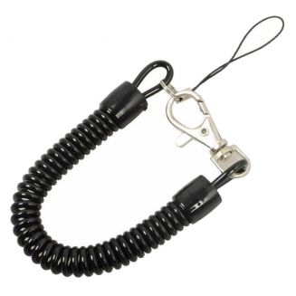 Fako Bijoux® - Uittrekbare Sleutelhanger Spiraal - Uittrekbaar - Verend - 23cm