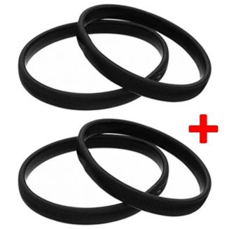Fako Bijoux® - Set Van 2 Paar Mouwophouders Zwart - 20cm - Metaal