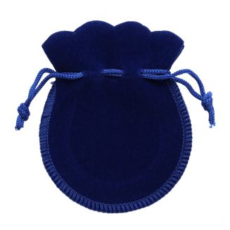 Fako Bijoux® - Cadeau Zakjes Mini - Velours - 6.5x7.5cm - Royal Blauw - 10 Stuks