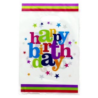 Fako Bijoux® - Uitdeelzakjes - 10 stuks - Traktatie Zakjes Voor Uitdeelcadeautjes - Uitdeelzakjes Kinderfeestje - Verjaardag -  Happy Birthday