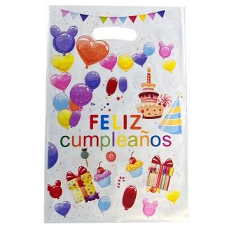 Fako Bijoux® - Uitdeelzakjes - 10 stuks - Traktatie Zakjes Voor Uitdeelcadeautjes - Uitdeelzakjes Kinderfeestje - Verjaardag -  Feliz Cumpleaños