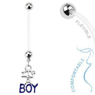 Fako Bijoux® - Zwangerschapspiercing - It's A Boy