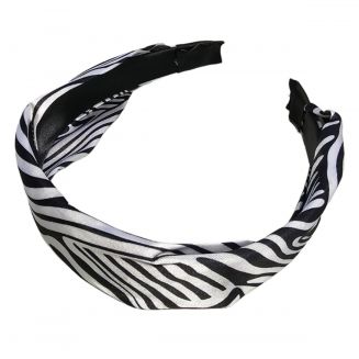Fako Fashion® - Diadeem - Zebra Print - Zwart/Wit
