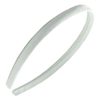 Fako Fashion® - Diadeem - Satijn - 10mm - Gebroken Wit