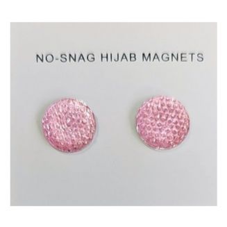 Fako Bijoux® - 2x Magnetische Broche Acryl - Hoofddoek Magneet - Sjaal - Hijab - Abaya - 14mm - Set 2 Stuks – Roze