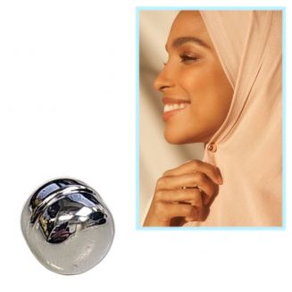 Fako Bijoux® - Magnetische Broche - Hoofddoek Magneet - Sjaal - Hijab - Abaya - 12mm - Zilver