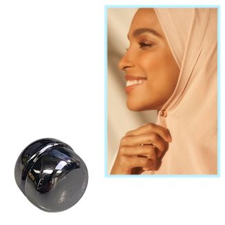 Fako Bijoux® - Magnetische Broche - Hoofddoek Magneet - Sjaal - Hijab - Abaya - 12mm - Zwart