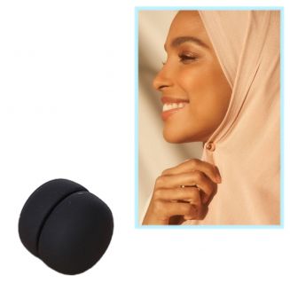 Fako Bijoux® - Magnetische Broche - Hoofddoek Magneet - Sjaal - Hijab - Abaya - 12mm - Mat Zwart