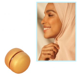 Fako Bijoux® - Magnetische Broche - Hoofddoek Magneet - Sjaal - Hijab - Abaya - 12mm - Mat Goud