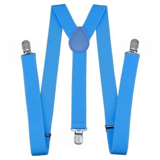 Fako Fashion® - Bretels - Effen - 100cm - Lichtblauw
