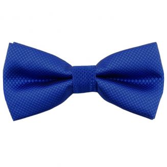 Fako Fashion® - Kinder Vlinderstrik - Vlinderdas - Wafel - 10cm - Royal Blauw