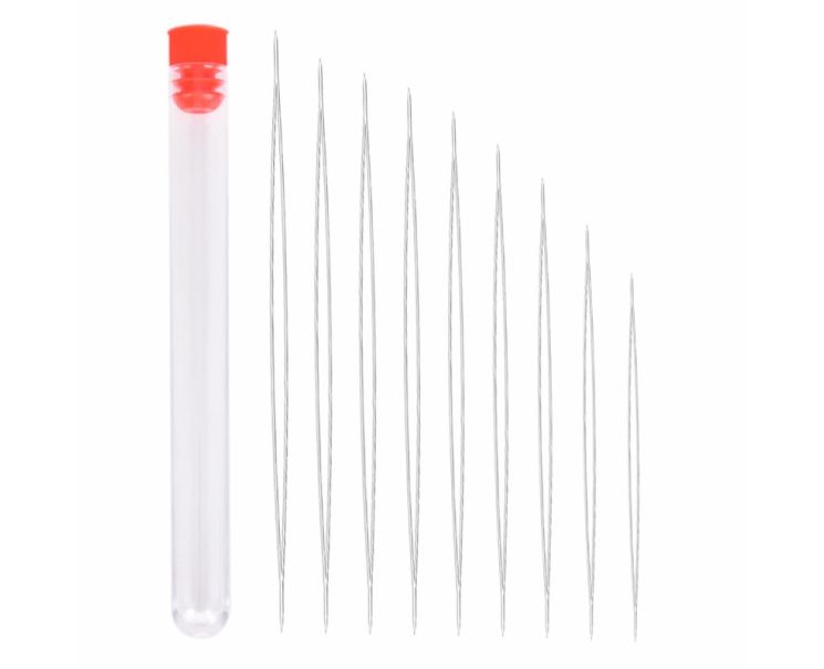 Split Eye kralenrijgnaalden in 9 lengtes - 9 stuks