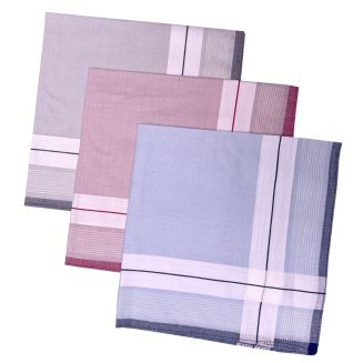 Fako Fashion - Heren Zakdoeken - Zakdoek - 100% Katoen - 40x40cm - Serie 9 - 3 Stuks