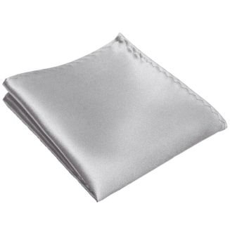 Fako Fashion - Pochette - Pochet - Satijn - 22x22cm - Grijs