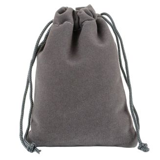 Fako Bijoux - Fluweel Cadeau Zakjes - Velours - 10x12cm - Grijs - 10 Stuks
