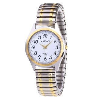 Fako® - Horloge - Rekband - XAPWV - Ø 38mm - Goud-/Zilverkleurig