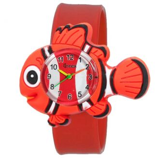 Fako® - Kinderhorloge - Slap On Mini - Vis - Oranje