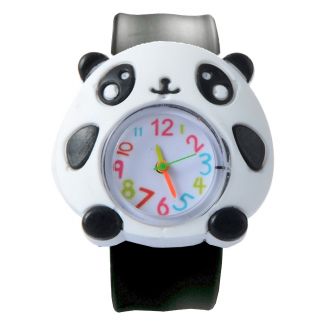 Fako® - Kinderhorloge - Slap On Mini - Panda - Zwart/Wit