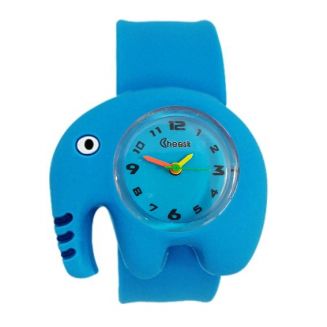 Fako® - Kinderhorloge - Slap On Mini - Olifant - Blauw