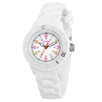 Fako® - Kinderhorloge - Siliconen - Regenboog - Wit