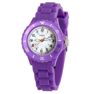 Fako® - Kinderhorloge - Siliconen - Classic - Paars