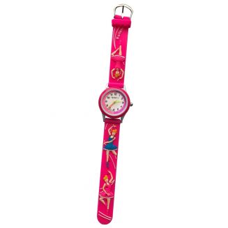 Fako® - Kinderhorloge - 3D - Ballerina - Fuchsia