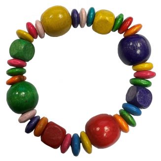 Fako Bijoux® - Armband - Hout - Mix - Multi 3