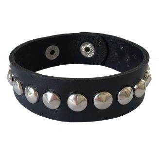 Fako Bijoux® - Armband - Studs - Rond Klein - Zwart
