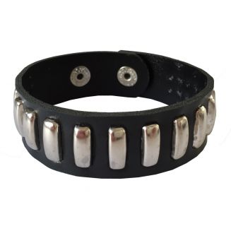 Fako Bijoux® - Armband - Studs - Staafje - Zwart