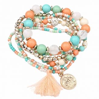 Fako Bijoux® - Armband - Summer - Pastel