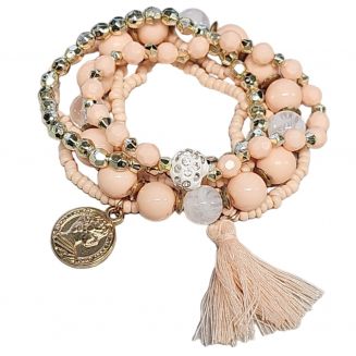 Fako Bijoux® - Armband - Summer - Roze