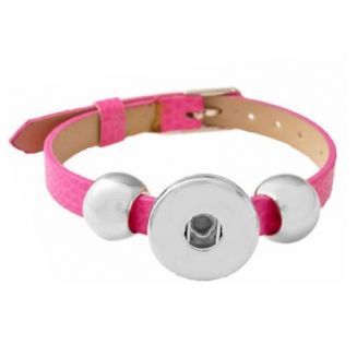 Fako Bijoux® - Armband Voor Click Buttons - Basic - Fuchsia