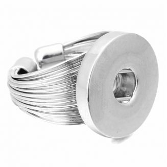 Fako Bijoux® - Ring Voor Click Buttons - Open - Deluxe