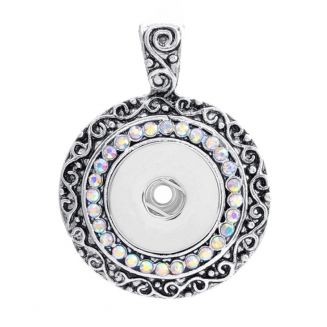 Fako Bijoux® - Kettinghanger Voor Click Buttons - Deluxe Strass - Multi