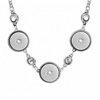 Fako Bijoux® - Ketting Voor Click Buttons - Classic - Trio