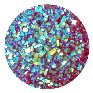 Fako Bijoux® - Click Button - Glitter - Rood