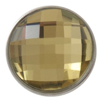 Fako Bijoux® - Click Button - Geslepen - Geel