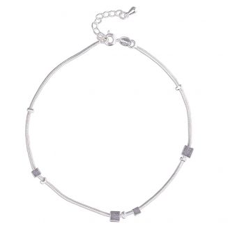 Fako Bijoux® - Enkelbandje - Blokjes