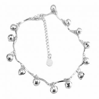 Fako Bijoux® - Enkelbandje - Staafjes & Belletjes